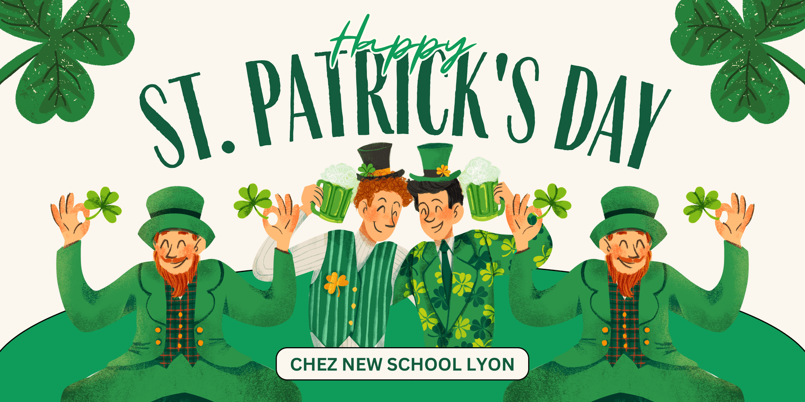 St Patrick's Day chez New School Lyon
